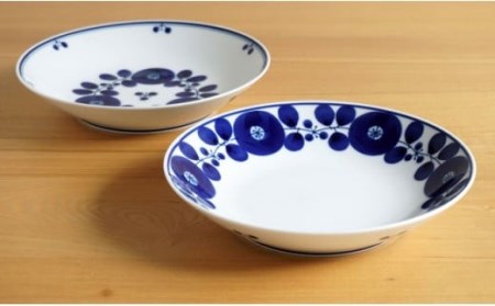 【白山陶器】【ペアセット】ブルーム フリーディッシュ 皿 【波佐見焼】 [TA31]