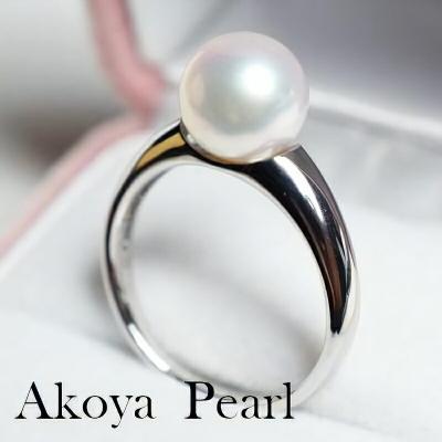 ふるさと納税 天草市 天草産 9-9.5mm プラチナ パール リング ピンク あこや真珠【11号】_S101-318 |  | 01