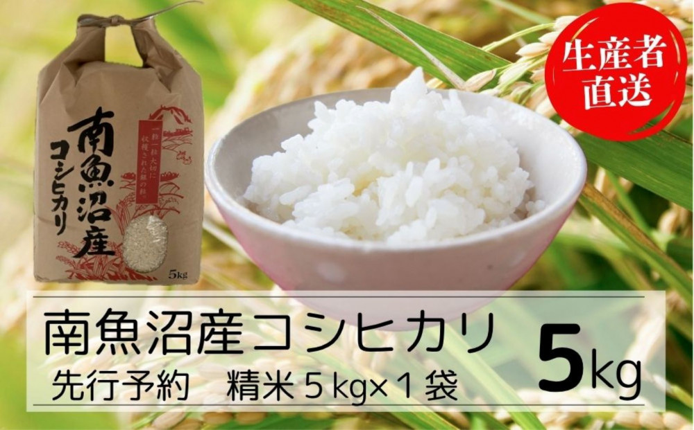 【令和7年産新米予約】南魚沼産コシヒカリ特A（精米5kg）【2025年10月下旬より順次発送予定】