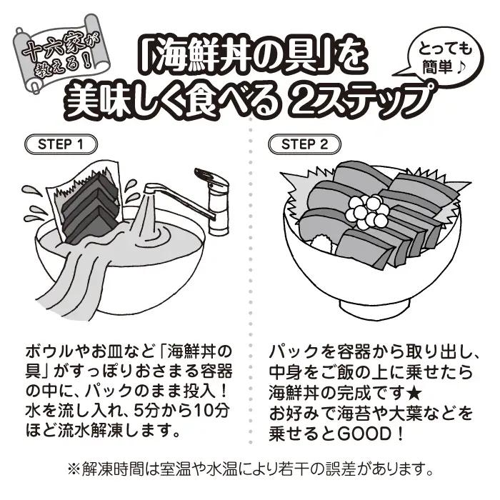 簡単 流水解凍 海鮮丼の具！ ネギトロ 5人前 【十六家】 刺身 刺し身 さしみ 生食 生食用 海鮮 海鮮丼 冷凍 ねぎとろ 鮪 まぐろ マグロ たたき タタキ びんちょうマグロ キハダマグロ メバチ