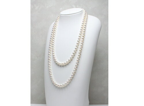 【ふるさと納税】 真珠 ロングネックレス 8.0-8.5mm アコヤ真珠 アクセサリー ネックレス ファッション ジュエリー akoya パール 高級 プレゼント 贈り物 贈答品 お祝い 誕生日 記念日 冠婚葬祭 慶事 結婚式 卒業式 入学式 三重県 伊勢 志摩 南伊勢町 / パールハヤシ ロープ