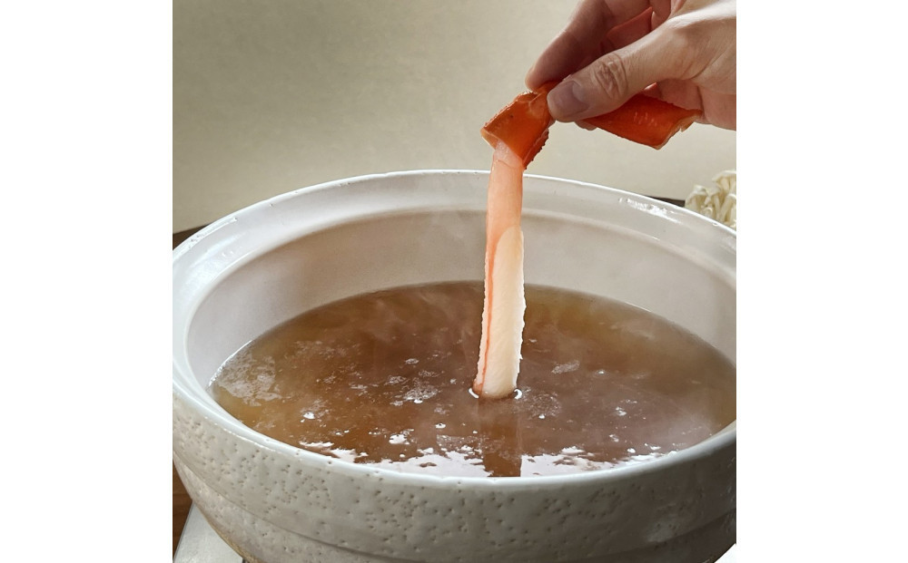 蟹 蟹鍋 セット 1.5kg 3〜4人前 オリジナル鍋つゆ付 境港産 紅ずわい蟹 冷凍