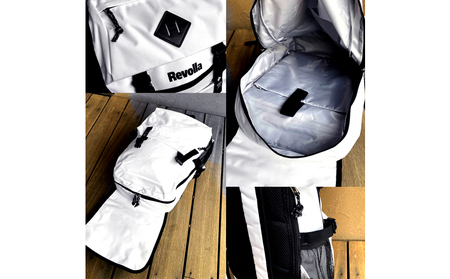 ナイロンフラップポケットスクエア リュックサック 男女兼用 16リットル  静岡県 牧之原市 REVOLLA