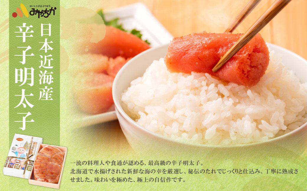 博多名物明太子食べ比べ【かねふく特切400g・宮近700g】