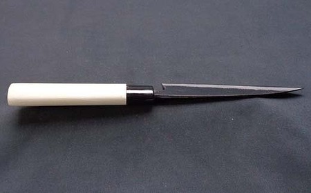 土佐の打ち刃物職人が作る、黒打ち小柳包丁　刃渡り135mm | 青2 朴