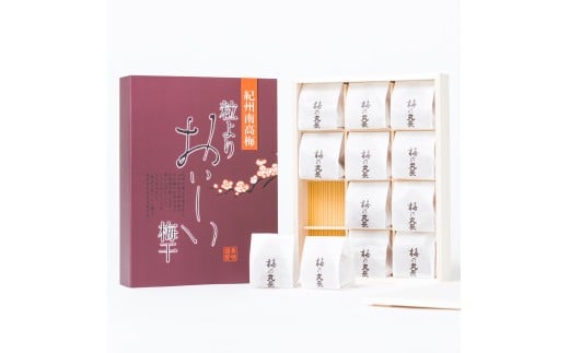 M024　粒よりおいしい梅干１２粒〔紀州みかん蜂蜜入り梅干〕