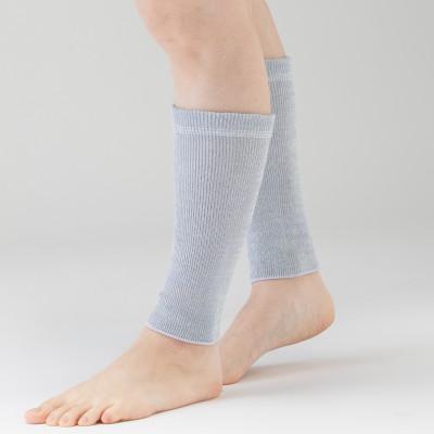 ふるさと納税 泉大津市 天然の美容繊維　シルクコットン薄手足首ウォーマー　フリーサイズ　サックス　H-LW1201 |  | 01