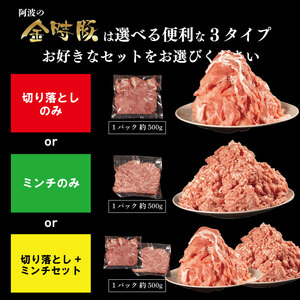 豚肉 切り落とし ミンチ 選べるセット 4kg ブランド豚 金時豚 小分け 真空パック 冷凍 国産 赤身 ウデ モモ 生姜焼き 野菜炒め 豚汁 豚丼 中華炒め 豚こま 鍋 ポークカレー カレー 肉じゃ