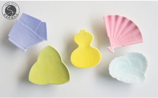
                  ARITA PORCELAIN LAB (アリタポーセリンラボ) 吉祥小皿5枚セット 有田焼 おめでたい カラフル | 20000円 2万円 | cg007
                