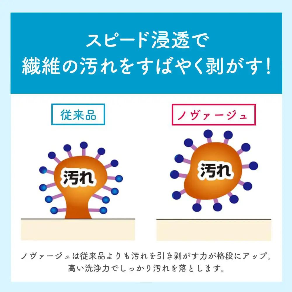 第一石鹸 ノヴァージュ 超濃縮衣料用液体洗剤 プッシュ式 詰替用 810g ×8個 部屋干し 洗剤 洗濯洗剤 （ 縦型 ドラム式 対応 ） 詰め替え 洗衣液 部屋ぼし洗剤