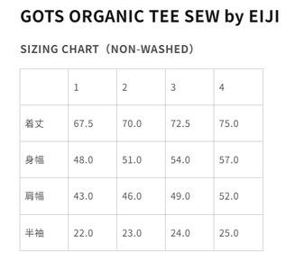 【Tシャツ】GOTS ORGANIC TEE sew by EIJI メンズ_OS063-0004