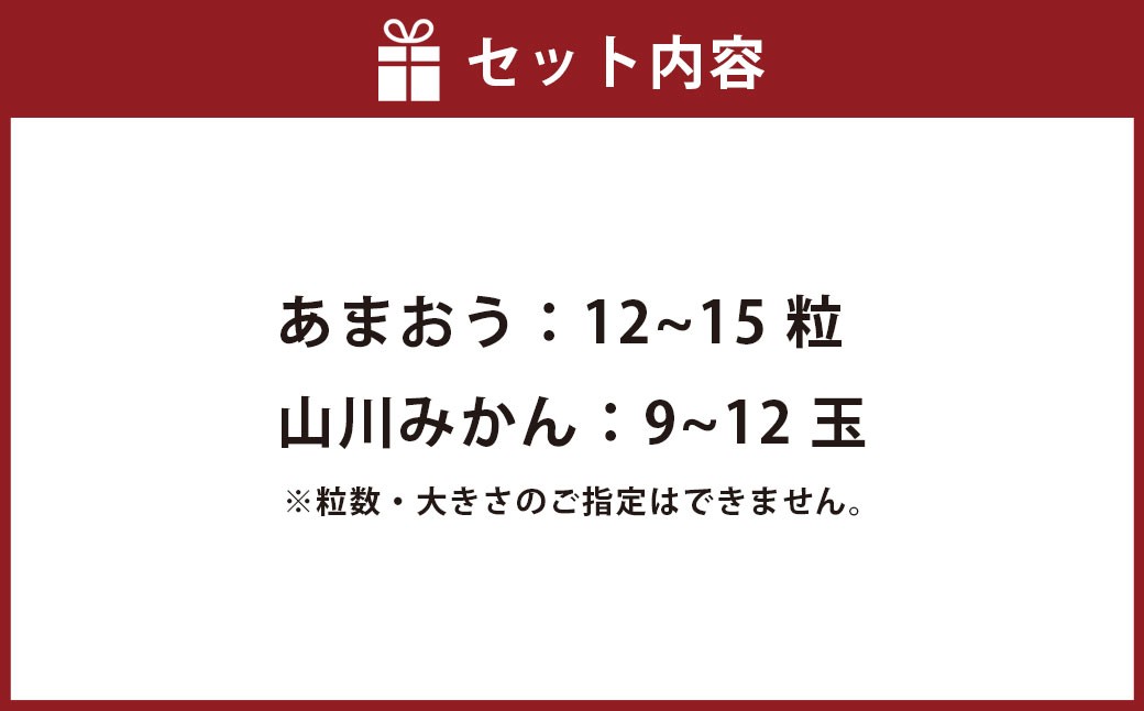 A331 【2025年12月中順次発送予定】福岡県産あまおう＆山川みかん詰合せ（あまおう12-15粒、山川みかん9-12玉）