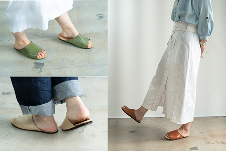 Made in Japanの高品質　ルームシューズの理想形。天然素材、静音性、高反発クッションで足にやさしい、 コルクでむれにくい、来客時も合成皮革とシンプルカラーのデザインで、さりげないセンスを！ 