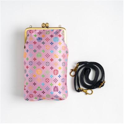 ふるさと納税 与謝野町 スマホケース　モノグラム柄(ピンクバージョン) |  | 01