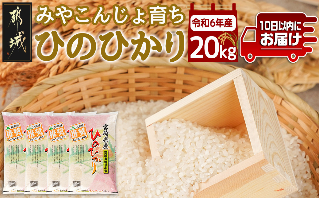 
            みやこんじょ育ち都城産ひのひかり20kg≪みやこんじょ特急便≫_MB-K701-Q_(都城市) 都城産 ひのひかり 20kg 5kg×4袋 田園 霧島裂罅水 土づくり こだわり 都城米 甘み 旨味 粘り 香り 米 旨味 粘り 白米 ごはん
          