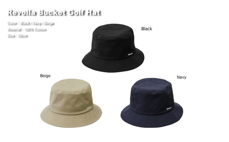 【ベージュ】Revolla バケット ゴルフハット ベージュ ゴルフ ハット バケットハット 帽子 選べる カラー 薄橙 薄橙色 静岡県 牧之原市 REVOLLA 