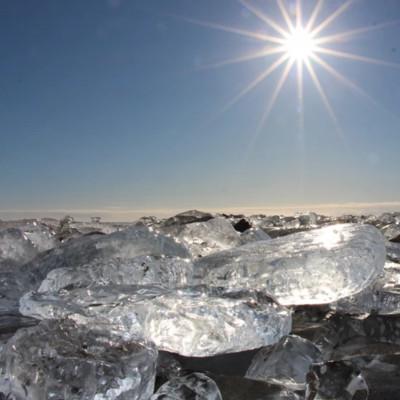 ふるさと納税 豊頃町 ジュエリーアイス ネックレス&ピアスセット(ブルー)666 |  | 03