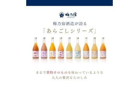 梅乃宿 あらごしシリーズ 飲み比べ 【４ヵ月定期便】毎月720ml×２本 ／ 定期便 梅乃宿酒造 お酒 リキュール ギフト 贈り物 プレゼント 人気 メーカー直送 みっく酒 ゆず みかん 梅酒 もも 