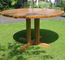 【ふるさと納税】使いやすく丸い木製のダイニングテーブル「胡桃の円卓」110