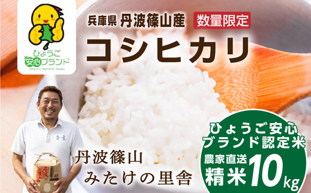 コシヒカリ【令和7年産】丹波篠山産 コシヒカリ 10kg 白米 白米 単一原料米 産地直送米 おいしい お米 精米 コシヒカリ ブランド おこめ 健康 送料無料 おすすめ 人気 口コミ MTS003