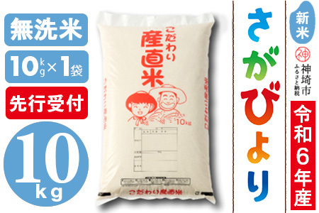 【令年6年産 新米先行受付】さがびより無洗米 10kg 【米 10kg お米 コメ おいしい ランキング 人気 国産 ブランド 地元農家】(H061249)