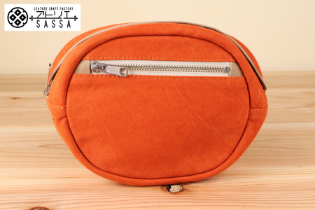 ボディバッグ エッグ [アトリエSASSA 富山県 朝日町 34310572-or×gb] 