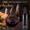 【ふるさと納税】余市町産のぶどうを使った 赤ワイン アコロン 芳醇で 重い味わい 【OcciGabi Winery】 北海道 余市町 ぶどう 750ml 葡萄酒 果実酒 お酒 家飲み 宅飲み おつまみ アルコール ワイン お祝い お取り寄せ 送料無料