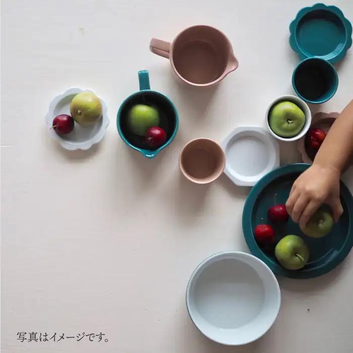 【波佐見焼】teteeat 子供食器 グリーン ボウル プレート マグカップ 6点 食器 皿 【堀江陶器】 [JD127]  波佐見焼