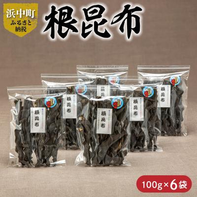 ふるさと納税 浜中町 《数量限定》根昆布(100g×6袋)_H0007-114