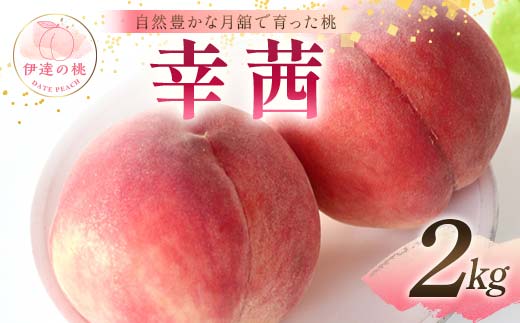 自然豊かな月舘で育った桃 幸茜2kg（6～8玉） 桃 もも モモ 果物 くだもの フルーツ 名産品 国産 食品 F21C-060