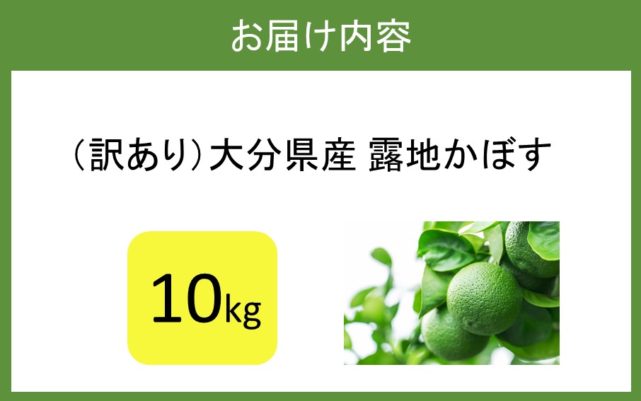 【訳あり】大分県産 露地かぼす 10kg_2612R-3