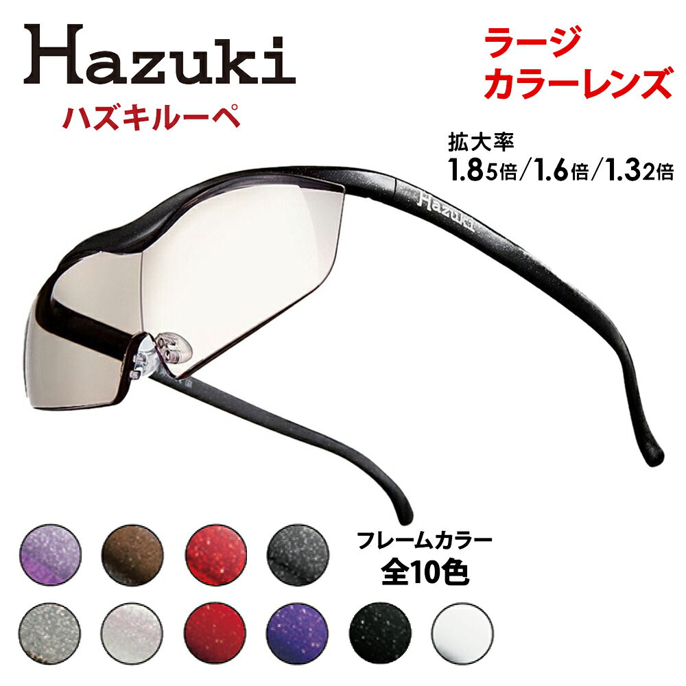 【ふるさと納税】ハズキルーペ【ラージ・カラーレンズ】｜拡大鏡 ルーペ 眼鏡 メガネ 日本製 オシャレ おしゃれ プレゼント 老眼鏡 読書 [0266-0298]