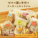 【ふるさと納税】みのり園 の 手作り「 クッキー 」と「 キャラメル 」の詰合せ(クッキー8枚入7袋＋ミルクキャラメル8個入2袋) 9回お届け