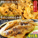 【ふるさと納税】讃岐のうまいもんセット4(骨付鳥 ひな1本 おや1本 牛すじのやわらか煮2袋) | セット オリーブ牛 和牛 香川県 讃岐 名物 冷凍 食品 おかず おつまみ 老舗 郷土料理 ご当地グルメ お取り寄せ お取り寄せグルメ 送料無料