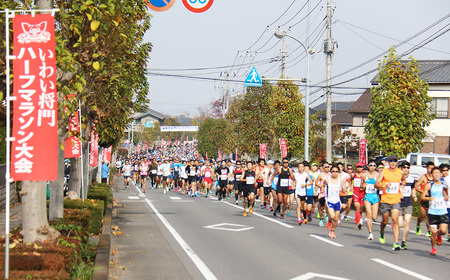 No.734 体験型返礼品　坂東市将門ハーフマラソン（ハーフの部）＋バスチケット