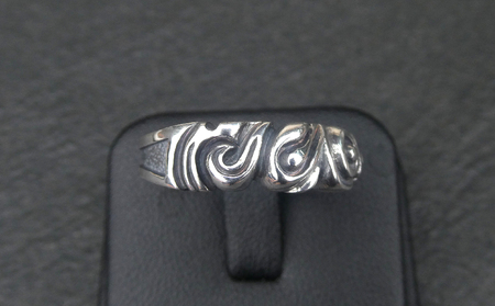 Medium  undulation  ring ミディアム アンジュレーション リング ｜ 指輪 大きな うねり を 表現 シンプル 細身 普段使い しやすい モチーフ シルバー アクセサリー 92