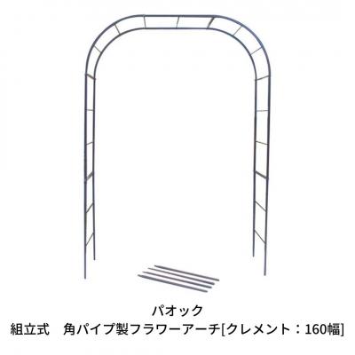 ふるさと納税 三条市 Green Garden 組立式 角パイプ製フラワーアーチ クレメント 160幅 【103S001】