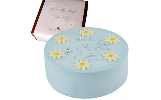 【着日指定可】ケーキ センイルケーキ 4号 直径13.5cm 2人～4人分 285g 【単品（ローソクのみ） 】【パステルブルー】 スイーツ ギフト 誕生日ケーキ | デザート ケーキ お菓子 洋菓子 冷凍 着日指定 お誕生日 誕生日 ギフト お祝い 愛媛県 松山市