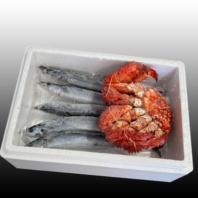 ふるさと納税 根室市 【北海道根室産】花咲かに300g〜450g前後×1尾、生さんま5尾×1P G-76002 |  | 01