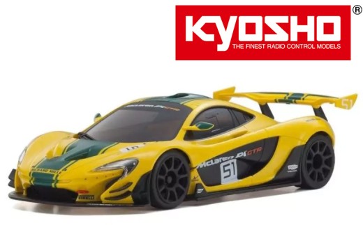ミニッツRWD MR04 r/s McLaren P1 GTR Yellow/Green 【32375YG】 ／ ラジコン R/Cカー マクラーレン レディセット 競技 贈り物 プレゼント 京商 KY