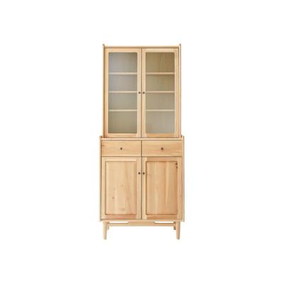 ふるさと納税 旭川市 旭川家具 MUKU工房オリジナル ジャム カップボード 80 北海道ナラ_04705