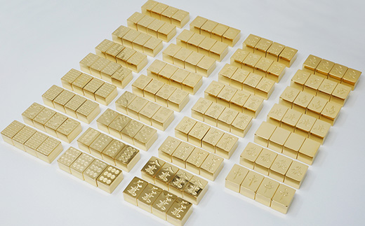 【24金が光る】金の牌 136個フルセット