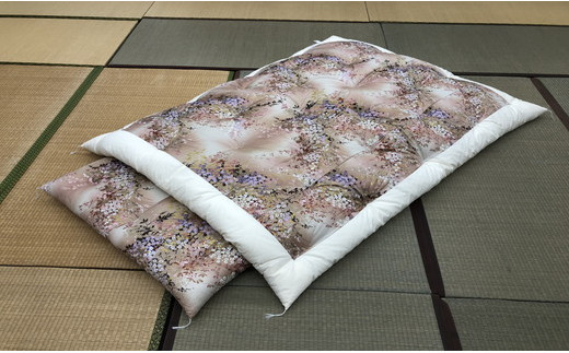 ふとん打ち直し　抗菌抗ウイルスフルテクト加工生地　みず穂柄　２枚組【CW89W1】