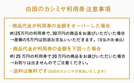 カシミヤ あとから選べる！カシミヤ ≪白田のカシミヤ≫ 利用券 260万円分