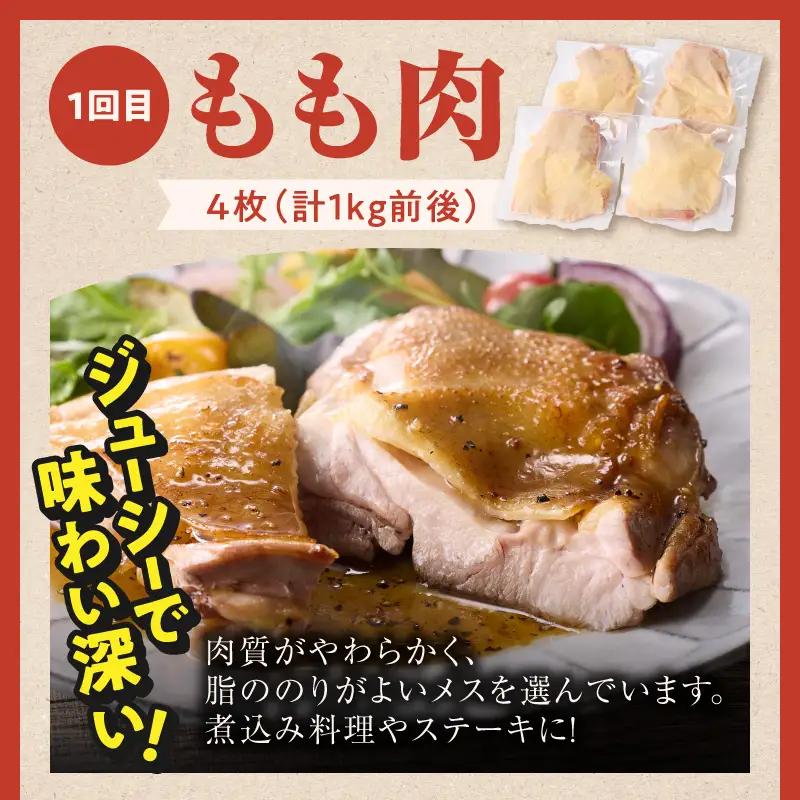 S081-T03_【定期便3回】幻の地鶏 天草大王 3種(もも肉、骨付きモモ肉、炭火焼)約2.3kg