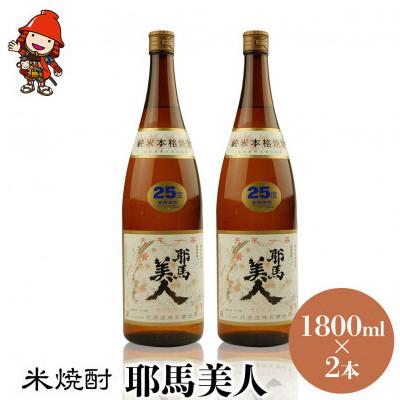 ふるさと納税 中津市 【毎月定期便】米焼酎　耶馬美人25度　 1,800ml×2　全12回