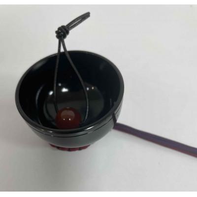 ふるさと納税 高岡市 【高岡銅器】オトノスイッチ組紐座付　漆黒　カーネリアン |  | 01