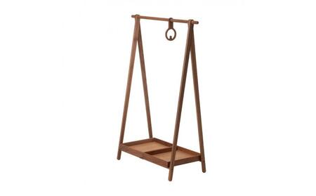 旭川家具　コサイン　ドレスラック（ワイド）とトレーとフックのセット ウォルナット  ｜ 家具 _00344
