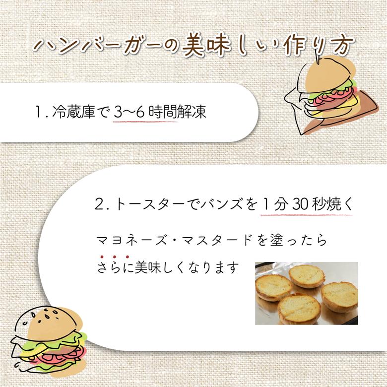 土佐和牛＆四万十ポーク合い挽きハンバーガーセット【３人前】