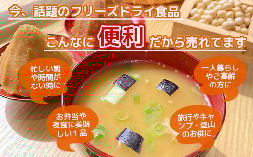 味噌汁 フリーズドライ 揚げなす 15食 [タムラ 福岡県 宇美町 um40azp050005] インスタント みそ汁 味噌 みそ お味噌汁 揚げ茄子 メール便